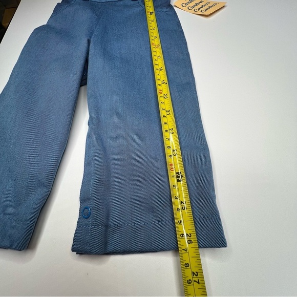 Carters Vintage Bib Overalls Blue Rodeo Bear Infant Toddler 80s 90s 24 Mos NWT - Picture 9 of 10